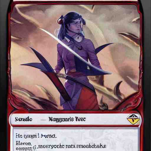 a shinkansen on a magic the gathering playing card, magali villeneuve 