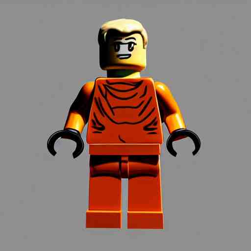 an extremely buff lego man art 4 k deviantart artstation dynamic pose 