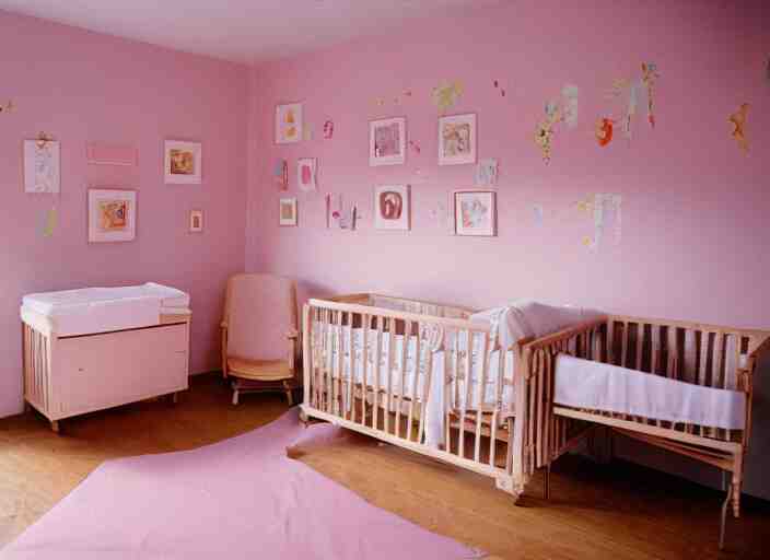 a nursery, every bed has a baby cake inside, portra 4 0 0 