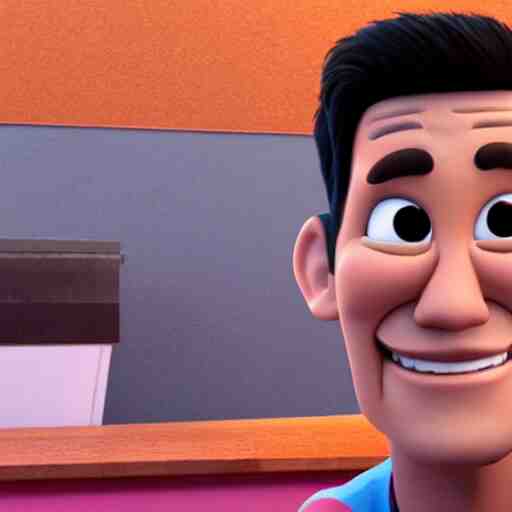 markiplier as a pixar character, animated film still, stylized 