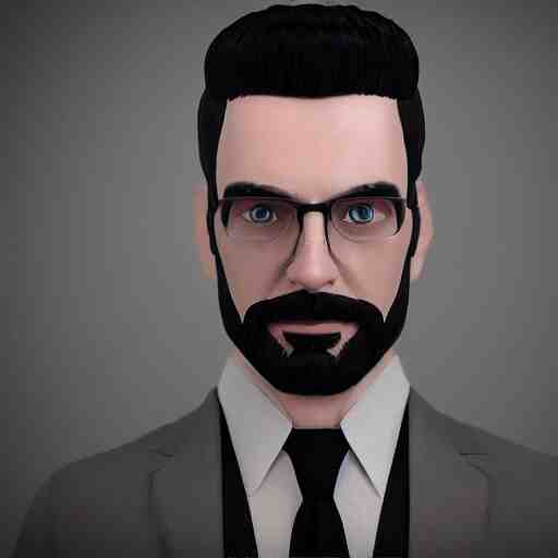 haracter concept of a rich daddy, 3 6 years old, wear suits, stubble, cramel hair, symmetrical character concept art, rendered in octane, trending by artstation, artbreeder 