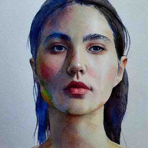 water color on paper, master painter portrait, highly detailed, artstation, masterpiece, award - winning, 