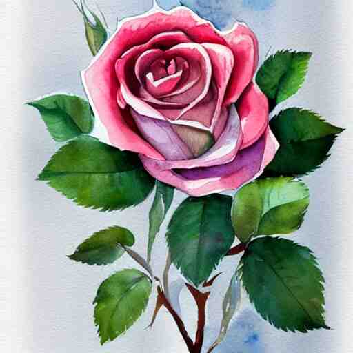 watercolor roses