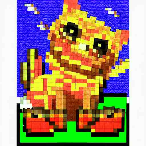 popcat, pixel art 