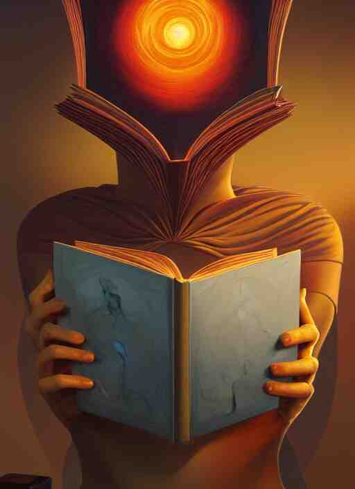 centered painted portrait, face of a classic depiction of an alien reading a book about humans, gloomhaven, matte painting concept art, art nouveau, beautifully backlit, swirly vibrant color lines, muted and dull colors, aesthetic octane render, 8 k hd resolution, by ilya kuvshinov and cushart krentz and gilleard james 