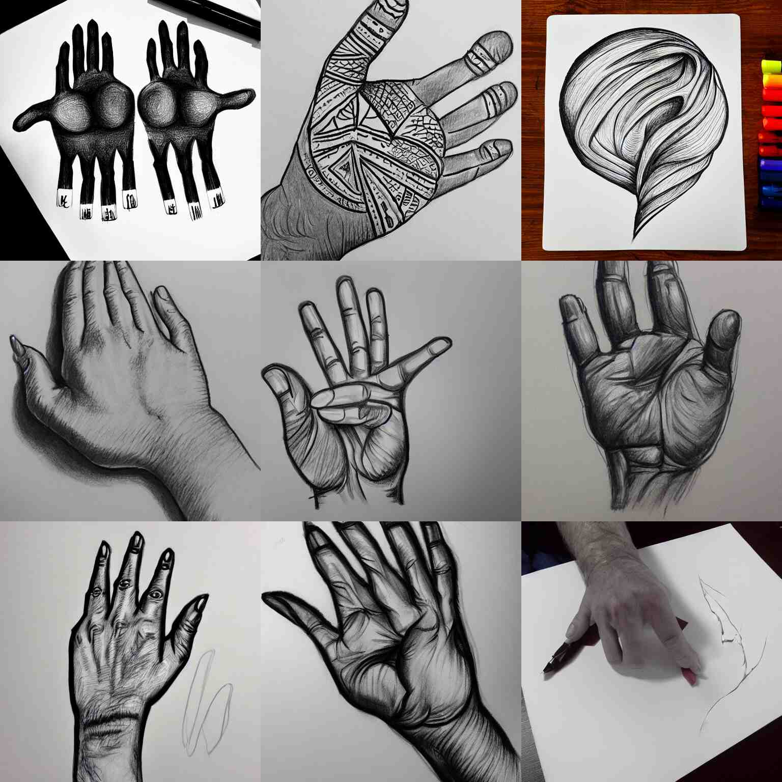 hand drawing practice