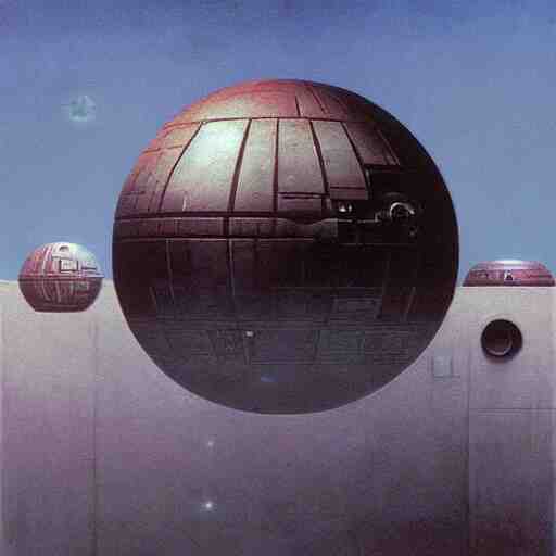 star wars death star highly detailed beksinski style painting 