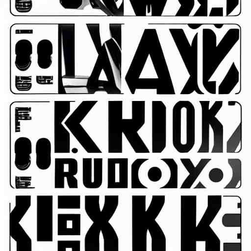 black on white graphic design stickers in style of david rudnick, eric hu, acid, y 2 k 