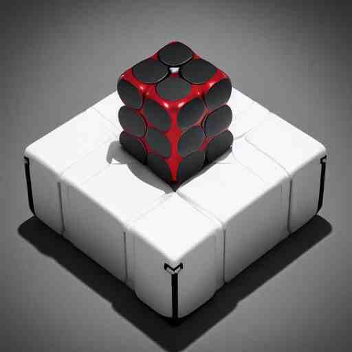 futuristic rubicks cube,product,octane render,detailed,unreal render,3d,4k,isometric