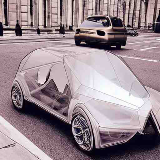 a transparent car