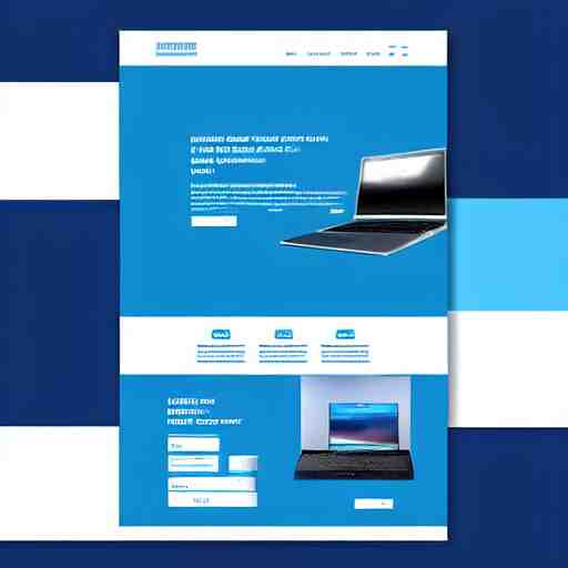 minimalistic clean website brand design portal, blue background with white text, large tab layout on the left, pleasing colors and readable fonts, featuring a corporate brand logo image