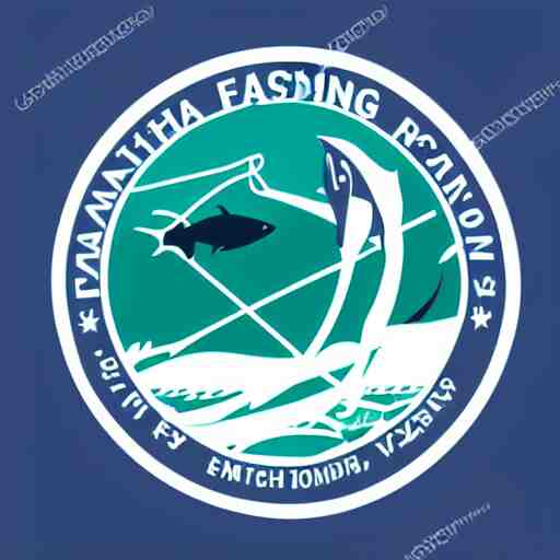 a vector logo of a fishing business 