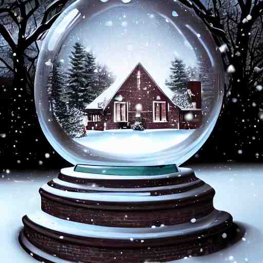 snow globe of broeker veiling, artstation, photorealism 