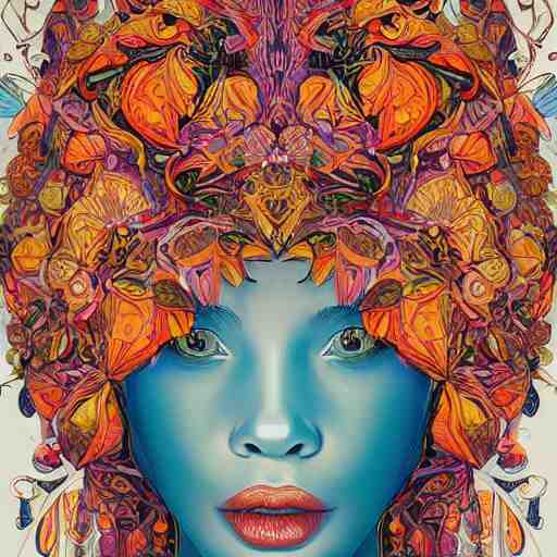 the portrait of a beautiful young woman partially made up of bell peppers of all colors, an ultrafine detailed illustration by james jean, intricate linework, bright colors, final fantasy, behance contest winner, vanitas, angular, altermodern, unreal engine 5 highly rendered, global illumination, radiant light, detailed and intricate environment 