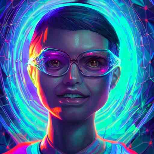 skill magic geek inside matrix deepdream radiating a glowing aura stuff loot legends stylized digital illustration video game icon artstation lois van baarle, ilya kuvshinov, rossdraws, 