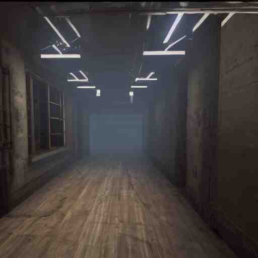 hallway in the backrooms, unreal engine tech demo 