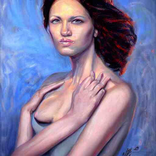 portrait of a beautiful woman by jeff jones 