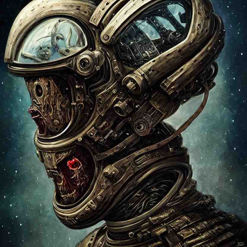 epic professional digital art of tormented astronaut in helmet, painted, intricate, detailed, terror, leesha hannigan, wayne haag, reyna rochin, ignacio fernandez rios, mark ryden, iris van herpen, best on artstation, best on cgsociety, epic, stunning, gorgeous, much wow, cinematic, masterpiece 