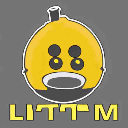 a graphical lemon logo for a midi controller with built in daw called the lmn - 3 