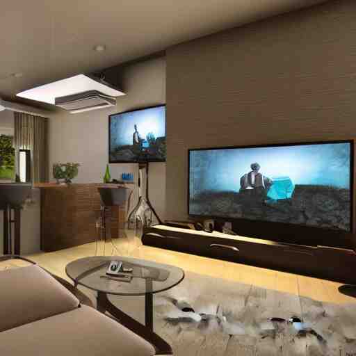 inside of a smart home realistic detailed photo 4 k 