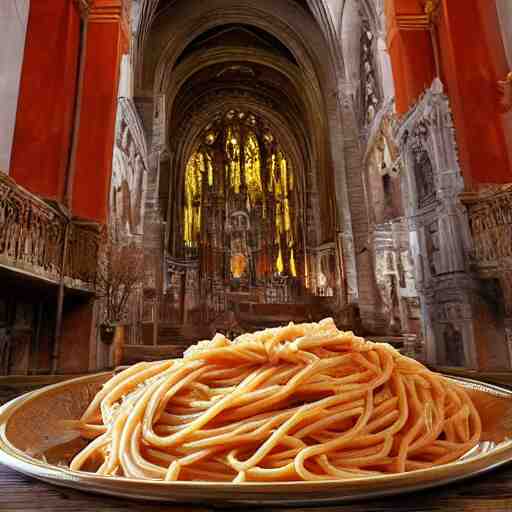 disgusting cathedral of visceral gibs and pasta sauce 