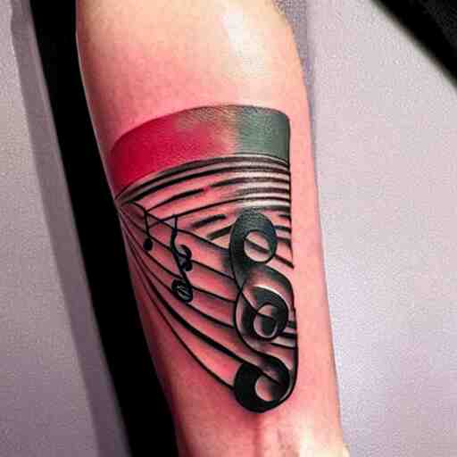 a tattoo inspired by the musical artist aurora aksnes, abstract, pritty. 