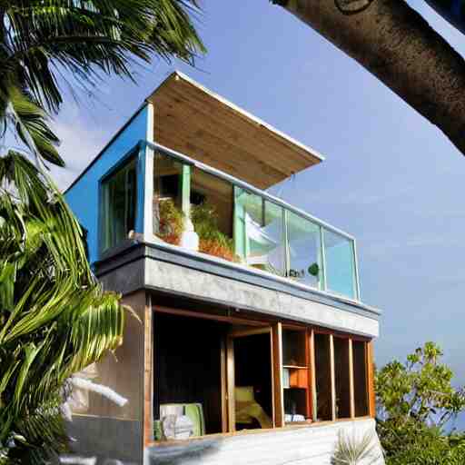 biopunk house in beach