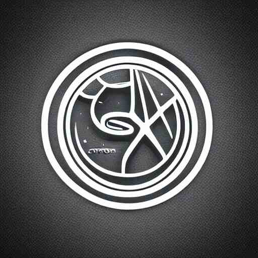 a futuristic company logo symbol for automotive, digital art illustrator svg logo design 