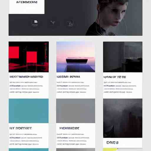 sleek website interface with glowing colors, modernistic, minimal 