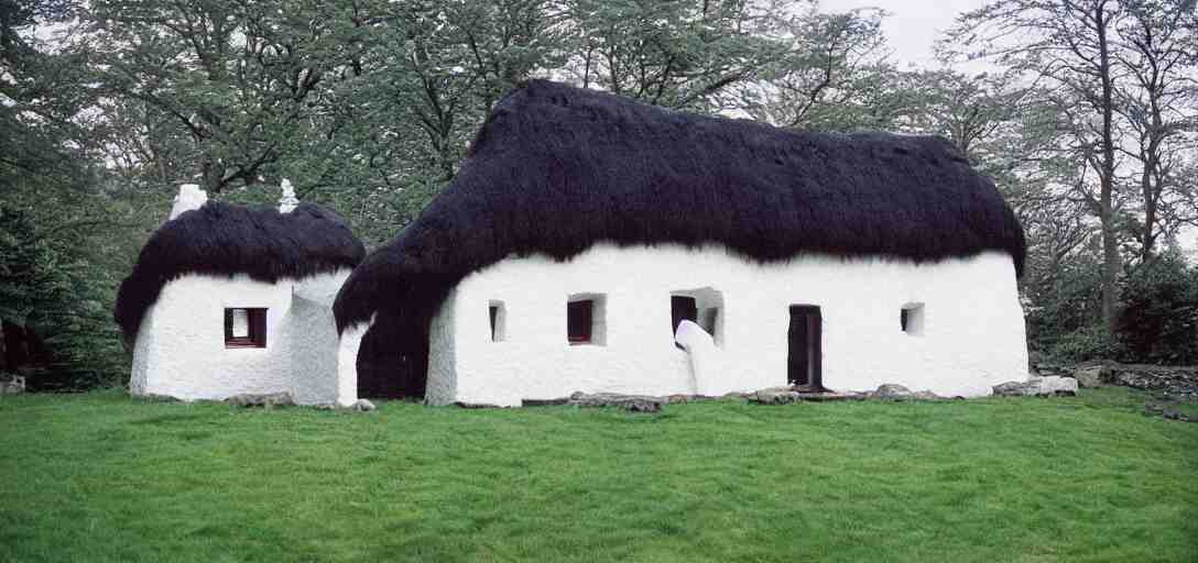 scottish blackhouse constructed of ivory - white pentelic marble. fujinon premista 1 9 - 4 5 mm t 2. 9. portra 8 0 0. 