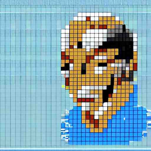 rapper in pixel art 