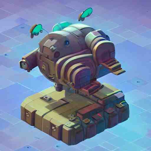 Isometric 3D Fantasy Cute and adorable pig Mecha space ship, Smooth 3D Illustration, soft render, Servando Lupini, Daniil Kudriavtsev, handpaint texture, Blender, 3DCoat H 648