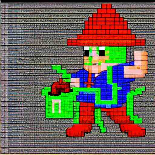 a pixelart wizard 