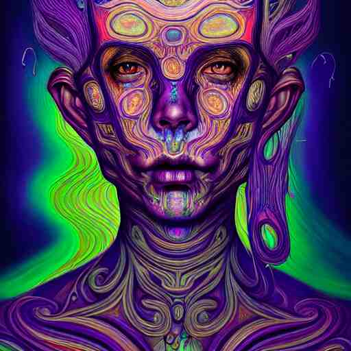 an extremely psychedelic portrait of a ghost, surreal, lsd, face, detailed, intricate, elegant, lithe, highly detailed, digital painting, artstation, concept art, smooth, sharp focus, illustration, art 