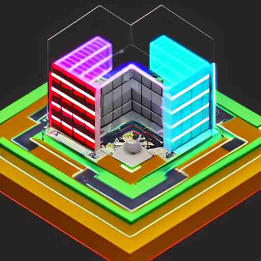 isometric game art obama with grid that separates isnalnds, lights with bloom, trending on artstation, mohamed chahin style, cycles render with ambient lights and volume 4 k 