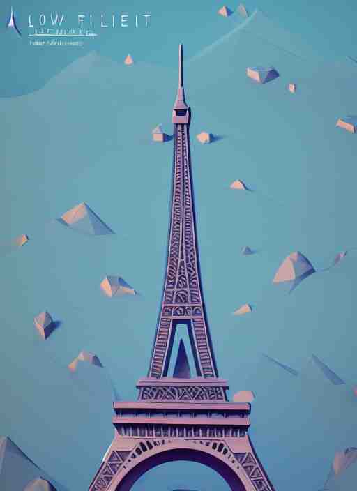 a low poly isometric render of eiffel tower in the style of monument valley, intricate, elegant, smooth shading, soft lighting, illustration, simple, solid shapes, by magali villeneuve, jeremy lipkin and michael garmash, rob rey and kentaro miura style, octane render 