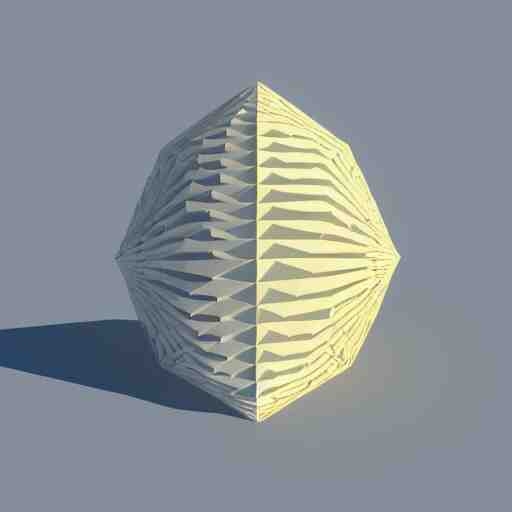 low poly 3D model of the meaning of life