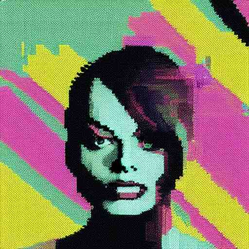 margot robbie, 8 bit color 