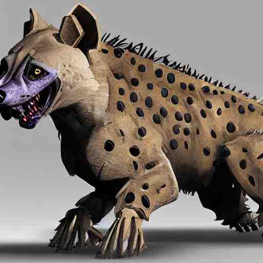 robotic hyena, highly detailed concept art 