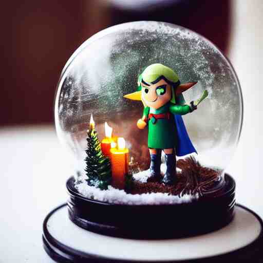 Snow globe, candles, Gustav Klutsis, Fallout, Pietro Fragiacomo, Legend of Zelda, mist, snow, pine tree, Aloe vera, swamp, dollar bill, shed, album art, 