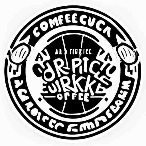 a logo for a futuristic afropunk coffee company