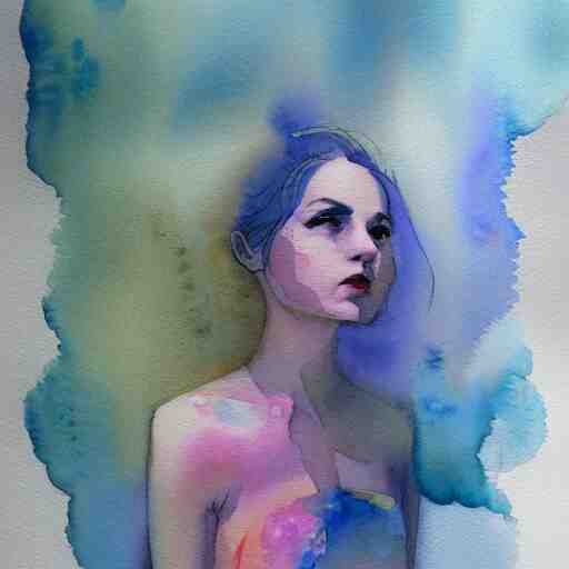 dreaming in watercolor, trending on artstation, award winning 