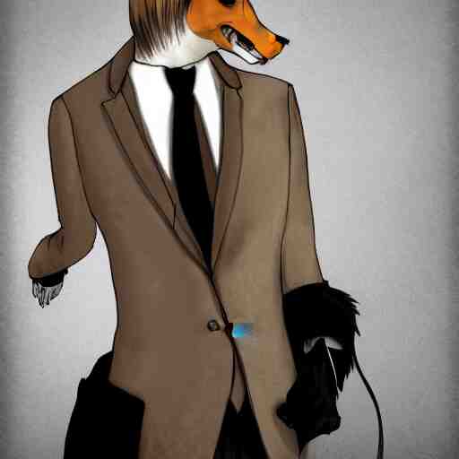 animal in suit by beksinki 