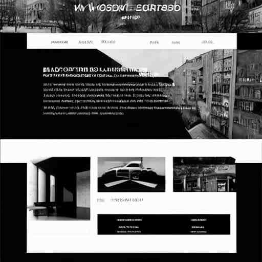 black on white webdesign in style of eric hu, y 2 k, brutalism, acid, techno 