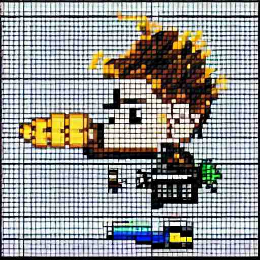 rapper in pixel art 