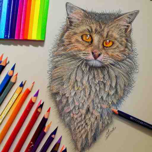  Colored pencil art on paper, highly detailed, artstation, PrismaColor