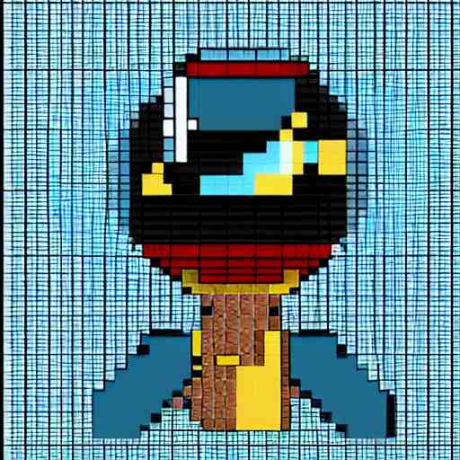 pixel art of an astronaut