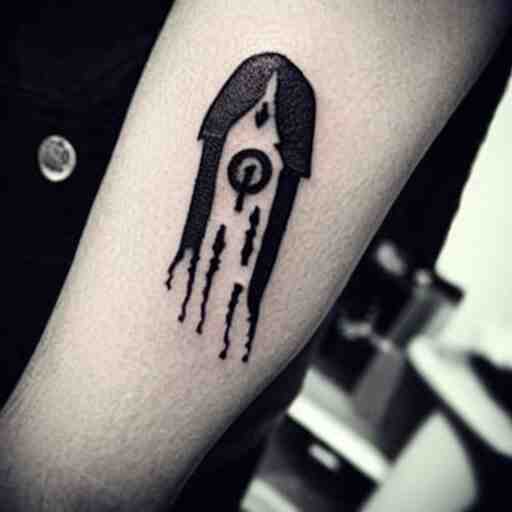 A ghost tattoo, minimalistic, simplistic,