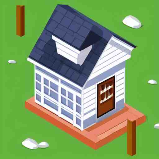 cute isometric house 