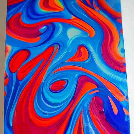 dutch pour acrylic paint pouring pattern 